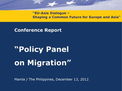 Report: Stefan Rother at the EU-Asia Dialogue Policy Panel on Migration